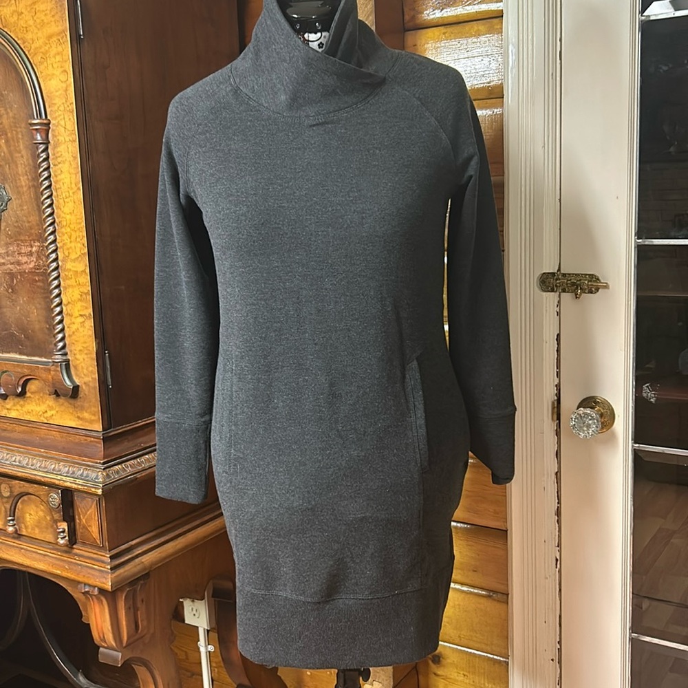 Huba Long Sleeve Hoodie Sweater Dress M